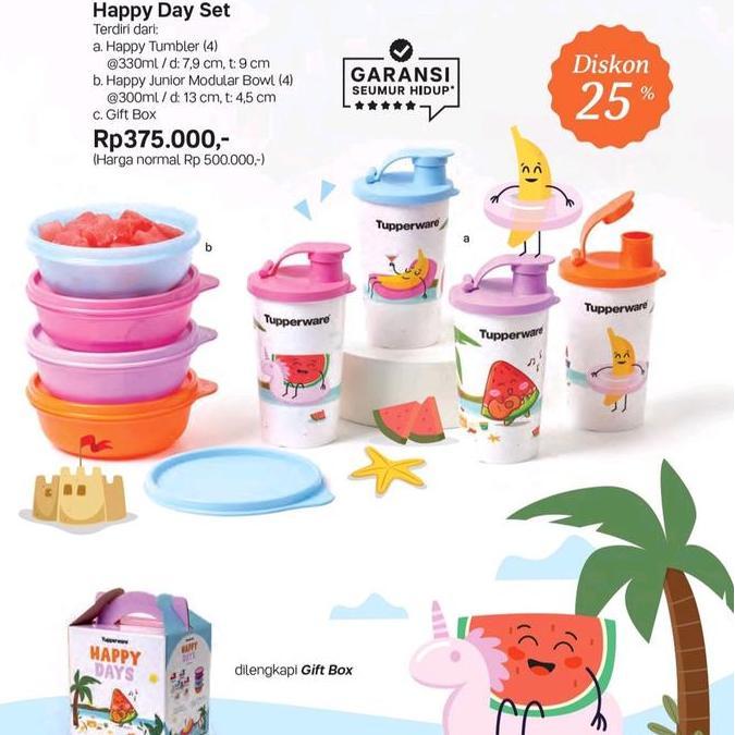 HAPPY DAYS SET TUPPERWARE - ORIGINAL