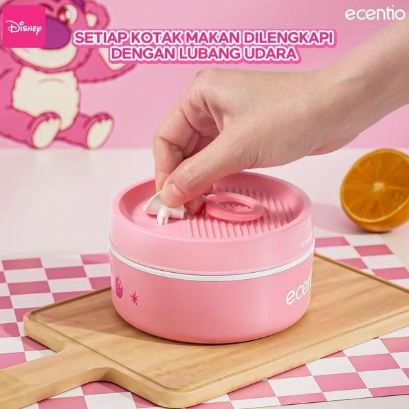 Ecentio Stainless Steel lunch box Disney lotso -- Kotak Makan anti tumpah