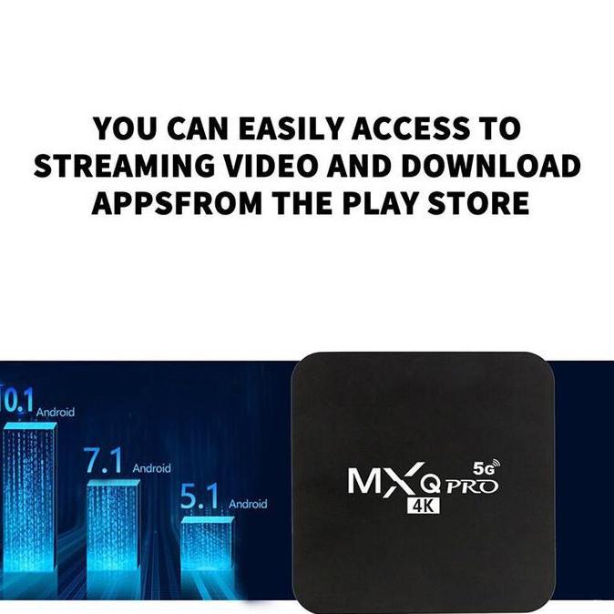 Whynot- Set Top Box Android 10 Mxq Pro Kotak Tv Pemutar Hd D9 Pro Tv Internet Kabel Monitor Listrik 