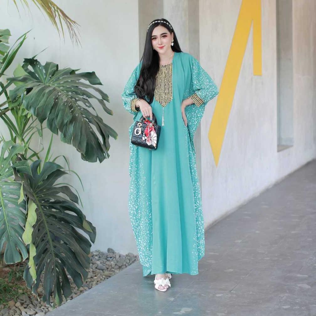TERBARU Kaftan Batik Kaftan Gamis Jumbo - Kaftan Rayon - Gamis Renda Sultan viral