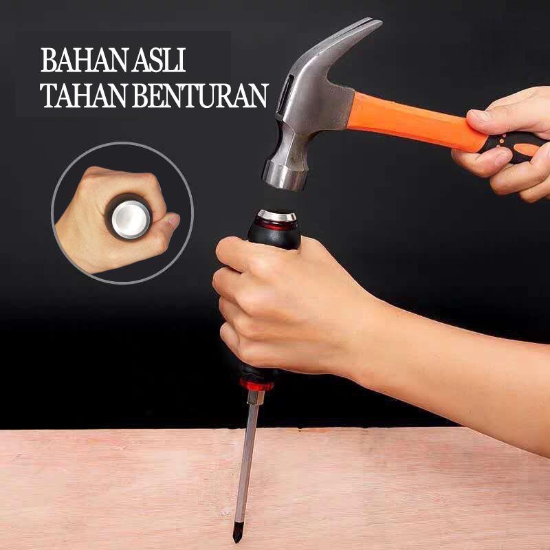 Usefultools 7Pcs Obeng Set Lengkap Magnetik Obeng Multifungsi /Obeng Magnet Min Dan Plus /Tip Magnet