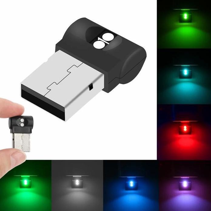 Lampu Led usb RBG sensor cahaya interior mobil/lampu dekorasi car