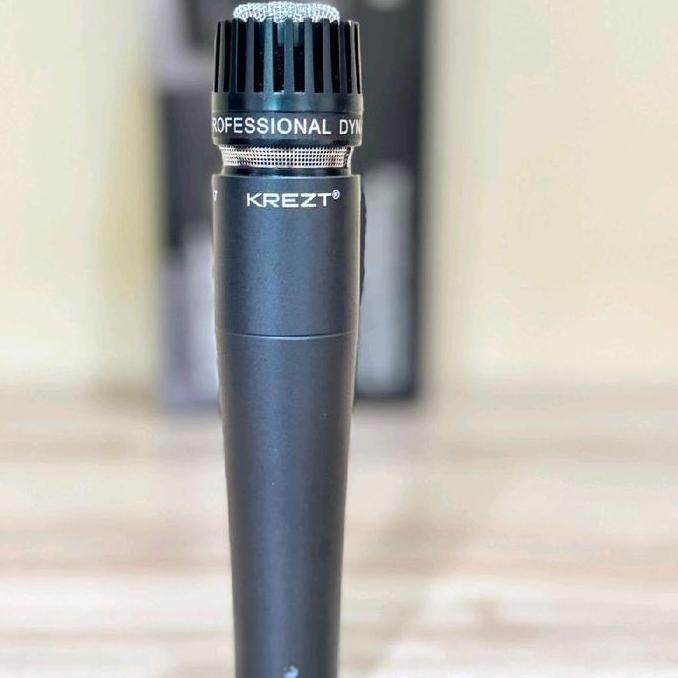 Yoiyoman- Mic Kabel Ms57 Krezt Original - Mic Kabel Untuk Mic Kendang Dan Mic Instrument Merk Krezt 