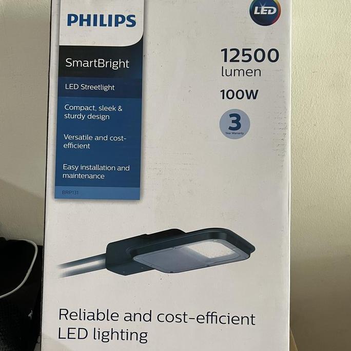 Lampu jalan philips BRP131 100watt 100 watt led lampu jalan pju 100w