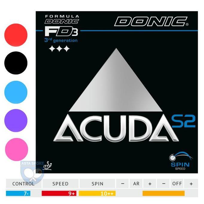DONIC Acuda S2 Karet Pingpong Rubber Tenis Meja