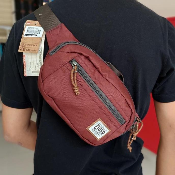TAS WAIST BAG EIGER 5078 GRAPNEL WAISTBAG - DAILY USE BAG FASHION MAN Original