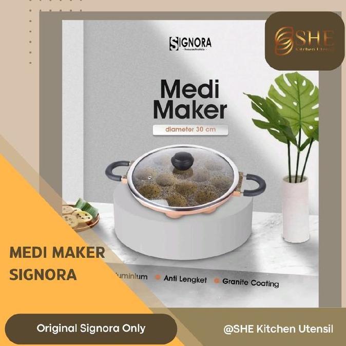 Medi maker Signora cetakan bikang bika ambon apem kue lumpur