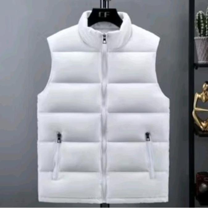 DS358 >> jaket rompi kerah jumbo gelembung parasut big size Pria Wanita Motor Casual Outdoor Tebal K