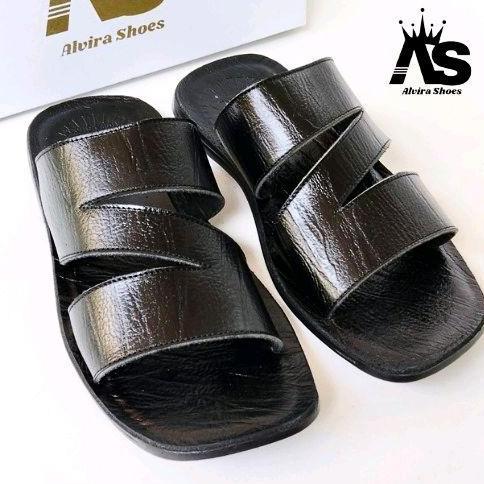 DY142 - Sandal pria kulit sapi, Sandal casual pria Kulit sapi, Sandal kokop pria, Sandal Santai Pria