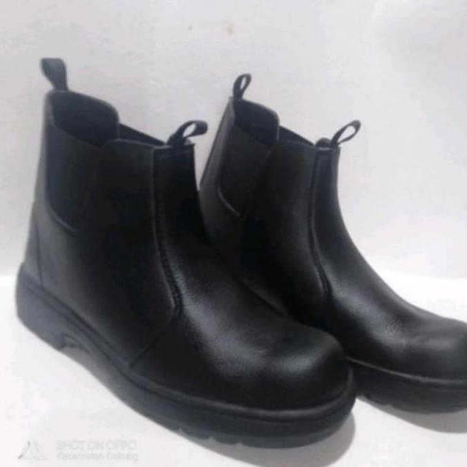 DI35 >> sepatu safety boot hitam king gregor sepatu proyek kontraktor