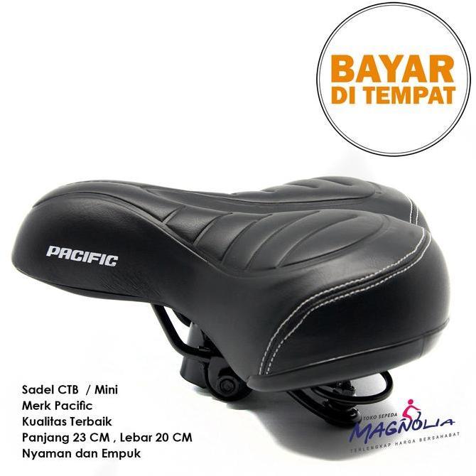 Sadel Sepeda Lipat CTB Empuk Lebar dgn Per / Pegas Jok Sadle Sepeda