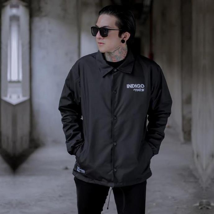 DV183 - Jaket Coach Pria - Jaket Winbreaker - Jaket Parasut - Jaket Premium - Jaket coach Red Skull