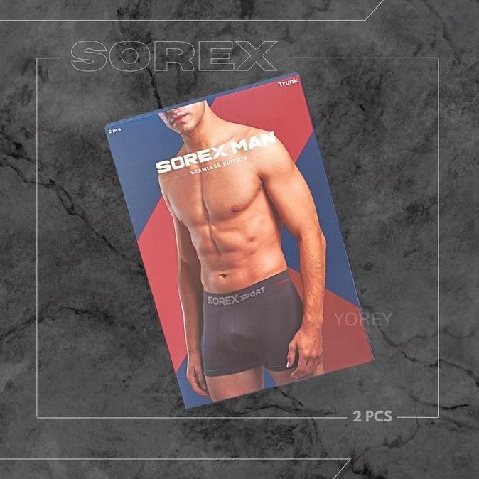 DF172 - Boxer Pria Sorex Celana Dalam Boxer Pria Sorex Boxer Sorex 3802 Seamless Katun Dewasa Cowok 