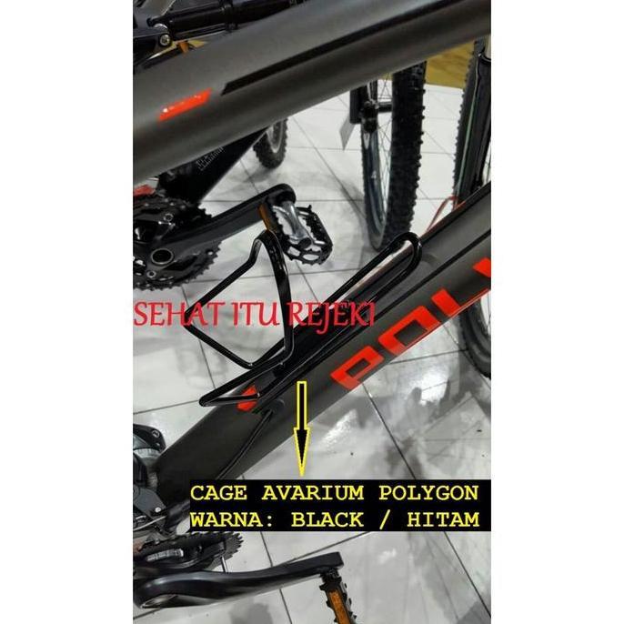 BOTTLE CAGE AVARIUM / TEMPAT BOTOL AIR MINUM DI SEPEDA BY POLYGON