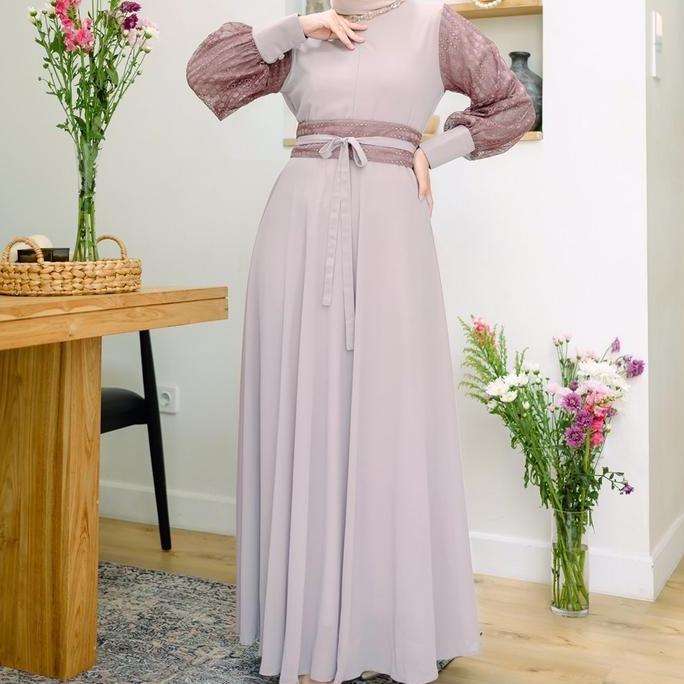 Gamaleea - Anika Sarimbit Lilac / Family Set / Sarimbit Keluarga / Baju Couple Keluarga / Baju Musli