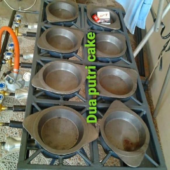 Cetakan martabak mini/unyil 13cm + tutup & kape stainless TW