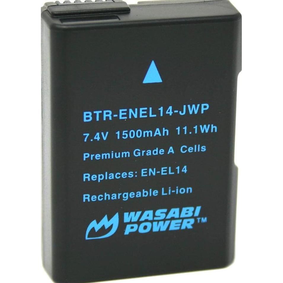 Jadibagus- Wasabi Power Battery For Nikon En-El14 En-El14A Enel14 Enel14A En El14 El14A Baterai D310