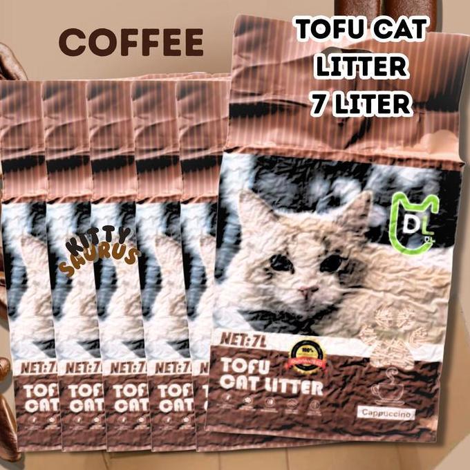 [PET] TOFU CAT LITTER 7 LITER DL, HARGA PER BOX / 6 PCS, RECOMENDED GROSIR PRICE