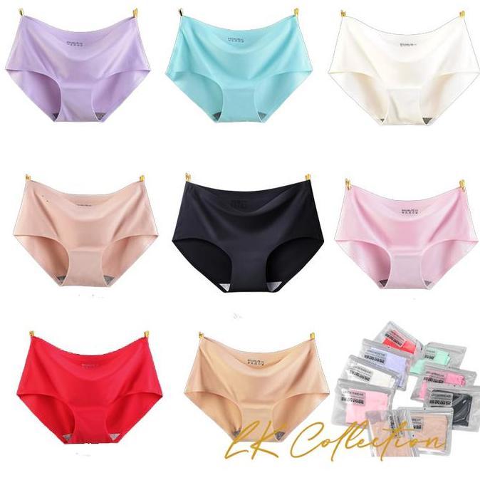 Celana Dalam Wanita Seamless Nyaman Tanpa Jahitan Cd Anti Nyiplak Ukuran Dewasa