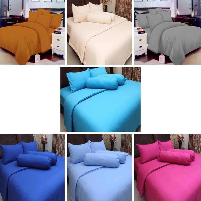 HARGA DISC - Rosewell Sprei Queen T30 Polos Warna Terlaris 160x200x30 cm Bahan Microtex Disperse Hal
