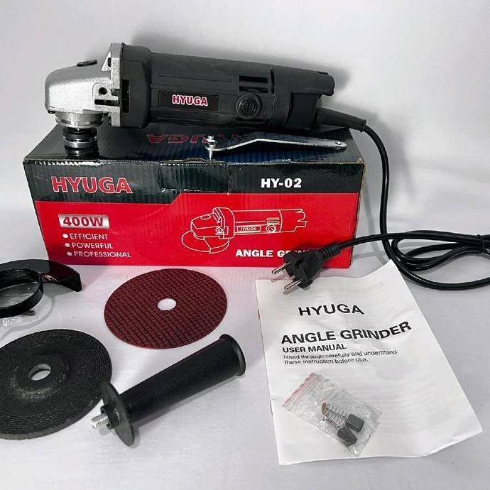 BARASKAKSUJA - GERINDA TANGAN HYUGA BY UCHIHA ANGLE GRINDER MESIN POTONG KERAMIK BESI ORI - LOW WATT