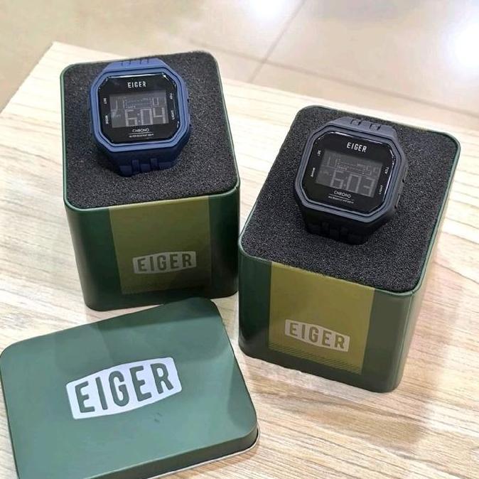 Jam Eiger Linville Watch Jam Tangan Unisex Original Navy Digital terlaris