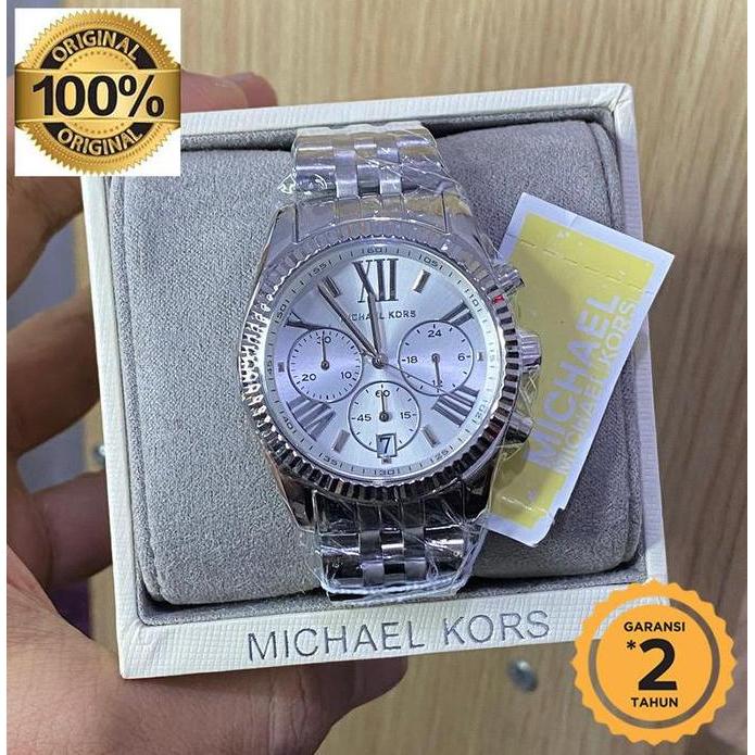 Jam Mich4el k0rs MK5555 Silver Dial Original terlaris