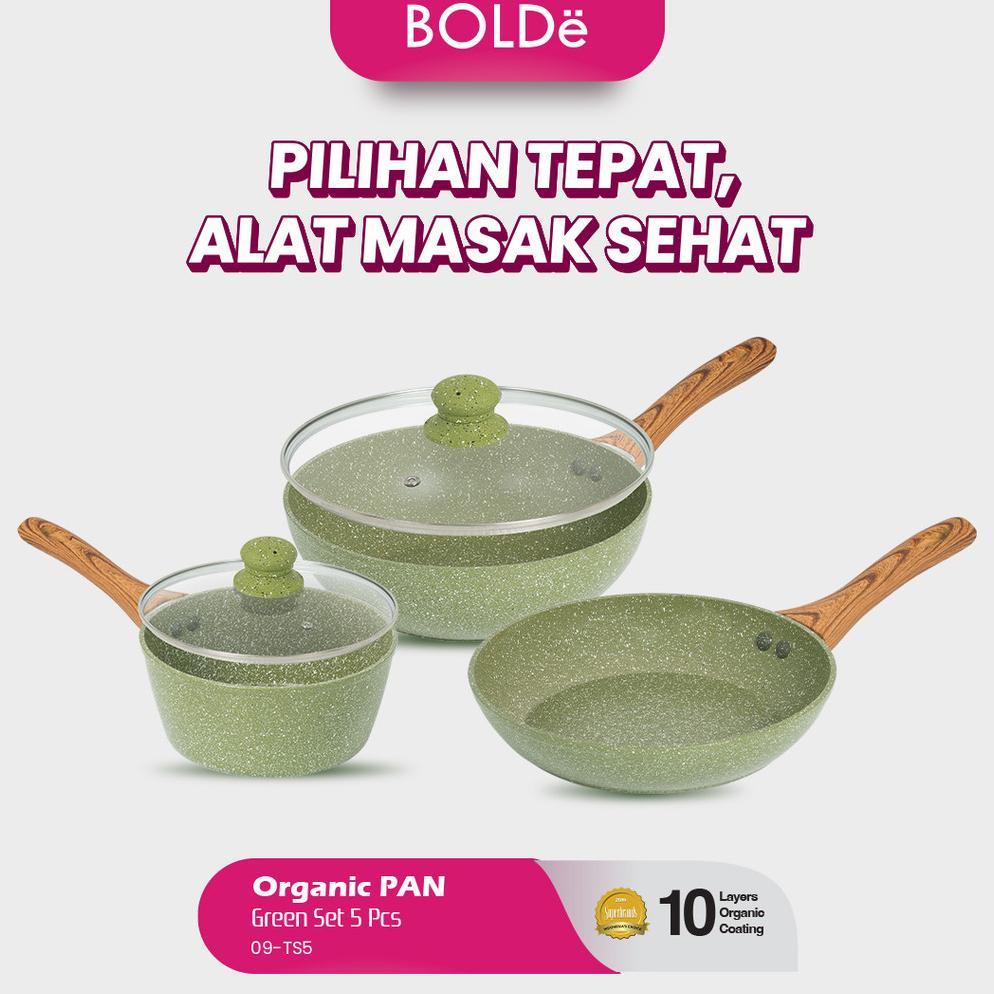 BOLDe Organic Pan Set 5pcs