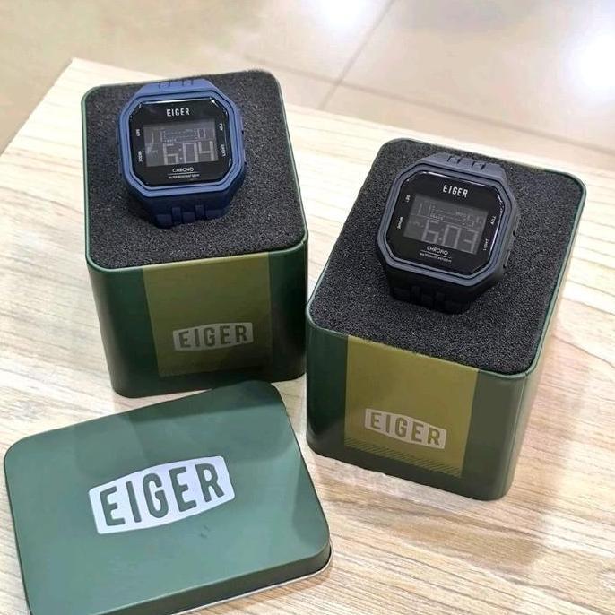 Jam Eiger Linville Watch Jam Tangan Unisex Original Navy Digital terlaris