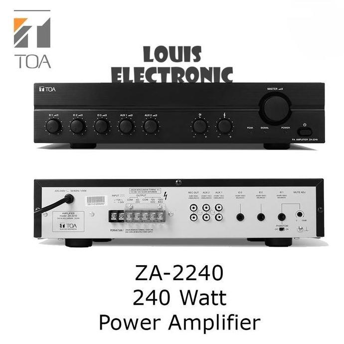 NEW POWER AMPLIFIER TOA ZA-2240 ZA2240 ZA 2240 AMPLI TOA 240 WATT ORIGINAL