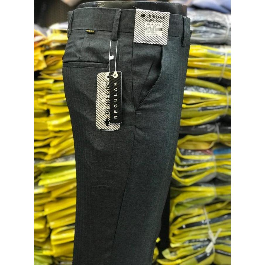 celana bahan kerja formal pria reguler / celana kain pria standart FW