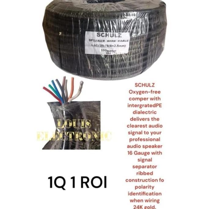 NEW Kabel Speaker isi 8 8x2.5 mm SCHULZ ORIGINAL 8x2.5mm ( 50 Meter )