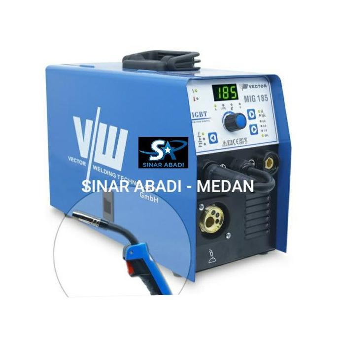 VECTOR MIG-185 GASLESS DC MIG WELDING MACHINE MESIN LAS MIG NON GAS