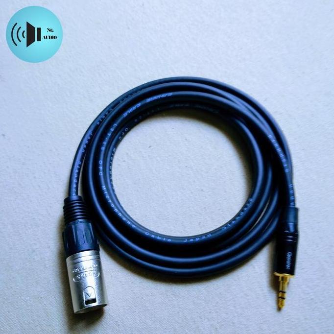 KABEL JACK AUDIO XLR MALE/FEMALE TO JACK AUX 3.5MM