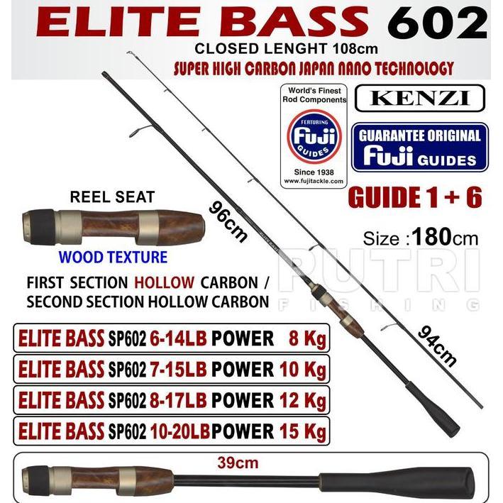 JORAN KENZI ELITE BASS 602 6-14lbs 7-15lbs 8-17lbs 10-20lbs Spinning