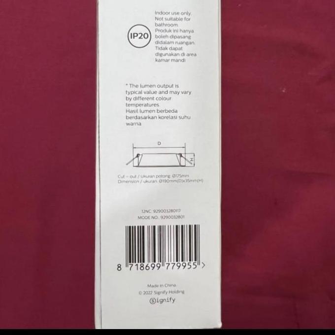 PHILIPS LAMPU DOWNLIGHT LED DN020B 18W 18W 18 WATT G3 PHILIPS