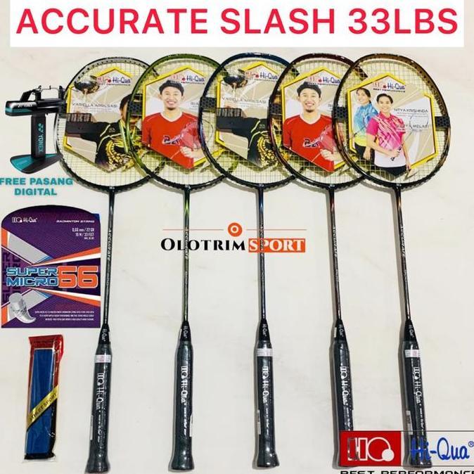 Raket Badminton HIQUA ACCURATE SLASH HQ Hi-qua Original