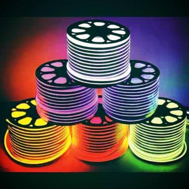 Lampu Neon Flex LED Selang Flexible sign strip fleksibel 10METER+SOKET