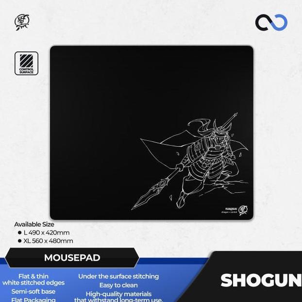 NEW Kurosun Shogun Poron Alpha Cell Base Artisan Gaming Mousepad (Control-Hybrid)