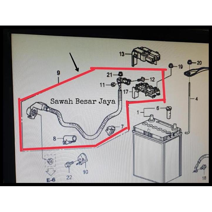 TERMURAH STARTER CABLE - KABEL SEKRING SEKERING TERMINAL AKI HONDA FREED . JAZZ S RS GE8 . CITY GM2 