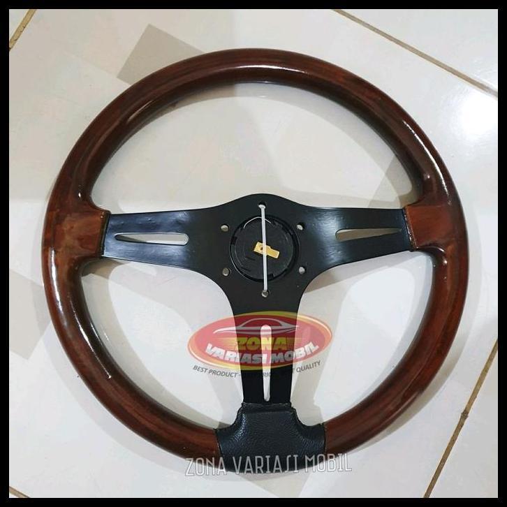 GRATIS ONGKIR SETIR STEER STIR RACING MOBIL UNIVERSAL KAYU JATI ND NARDI WOOD 