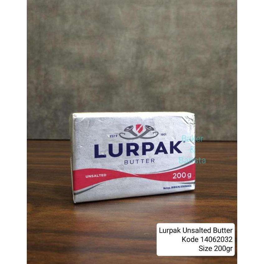 ] Lurpak Unsalted Butter 200gr /  Lurpak Unsalted Lactic Butter 82% 200 gram