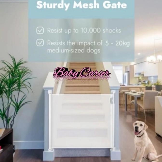 Pagar Pengaman Skida XY011 Retracable Baby Safety Gate Auto Lock