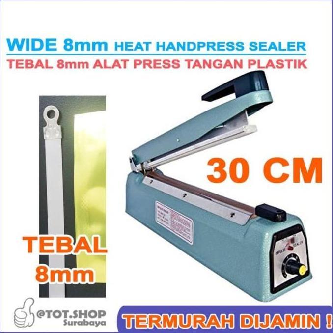 30 CM SEALER TEBAL / PRESS PLASTIK LEBAR 8mm (STANDING POUCH)