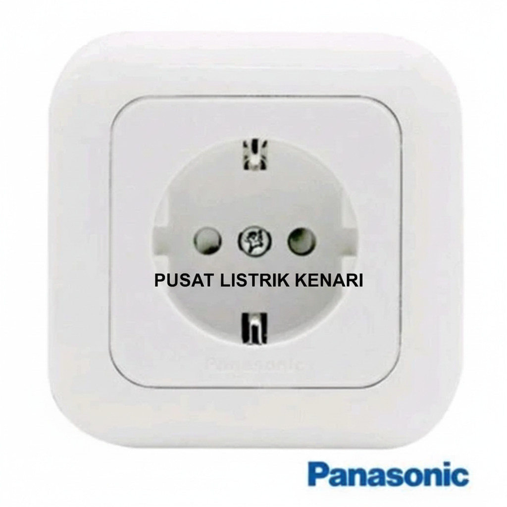 Panasonic Stop Kontak Arde CP WEJP 1121-7 / NON CP WEJP1121-7 Wide Series Putih