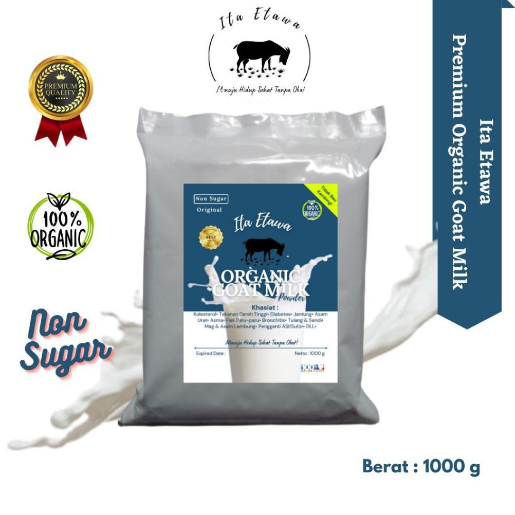 Susu Kambing Non Sugar Premium Ita Etawa Organik Goat Milk Powder 1 Kg Susu Kambing Murni Organik Ra