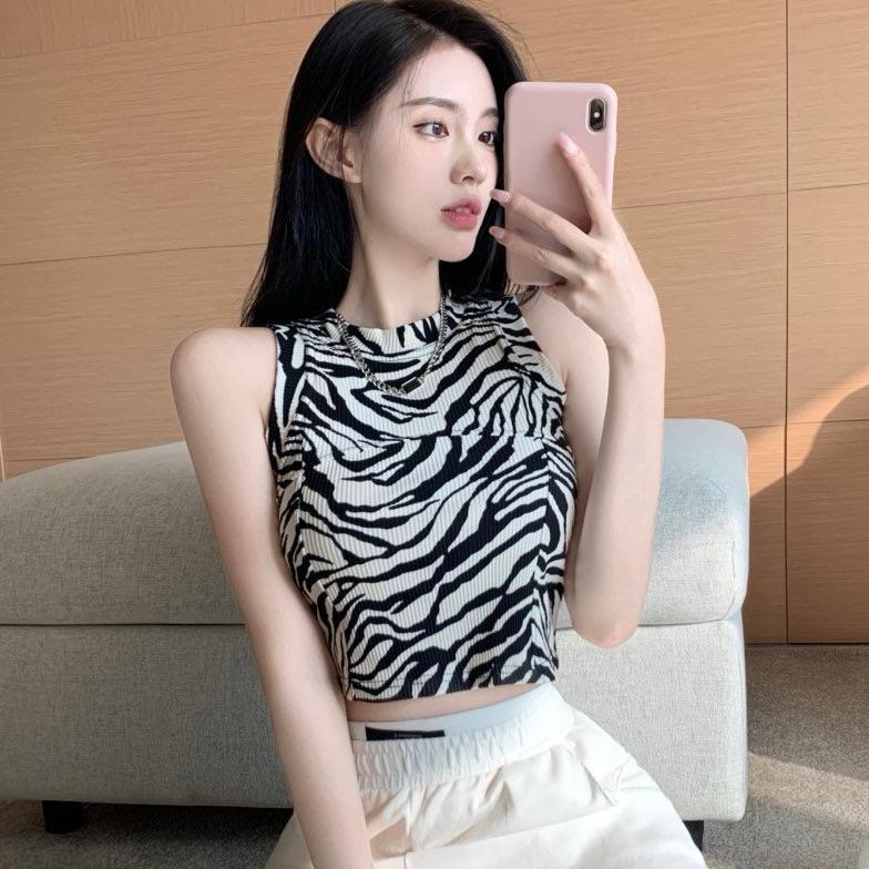 Tanktop Kamisol Rajut - Atasan Rajut -Tangtop Korea Rajut (4 Motif) -Atasan Crop Top Motif Termurah