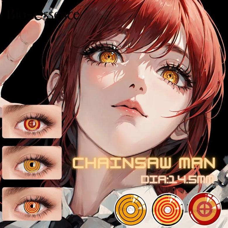 NEW PORODUK DS SOFTLENS LENSA KONTAK WARNA KARAKTER COSPLAY MAKIMA POWER II MITAKA CHAINSAW MAN MINU