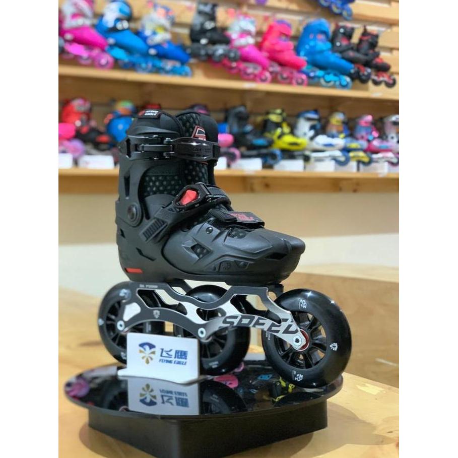 TERBARU Sepatu Roda Inline Skate Anak Flying Eagle S7 Speed Black
