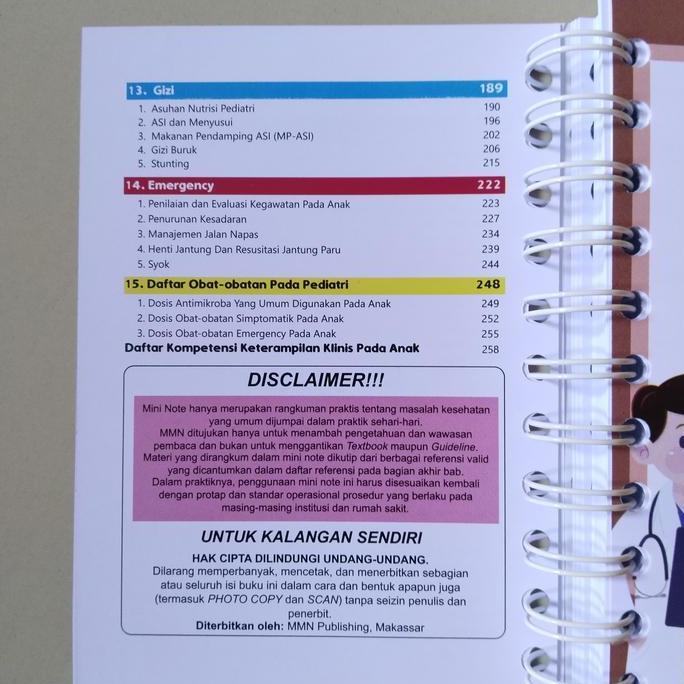 Medical Mini Notes Pediatric Edisi 2024 Buku Saku Kedokteran MMN Ilmu Kesehatan Anak AYB